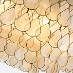 Люстра многоярусная с декором из натуральной морской ракушки Iridescent Light варинант исполнения - 5 | Loft Concept в Тюмени