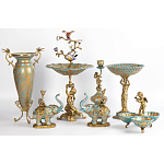 Фарфоровый подсвечник Слон с эмоцией Fluens варинант исполнения - 6 | Loft Concept в Тюмени