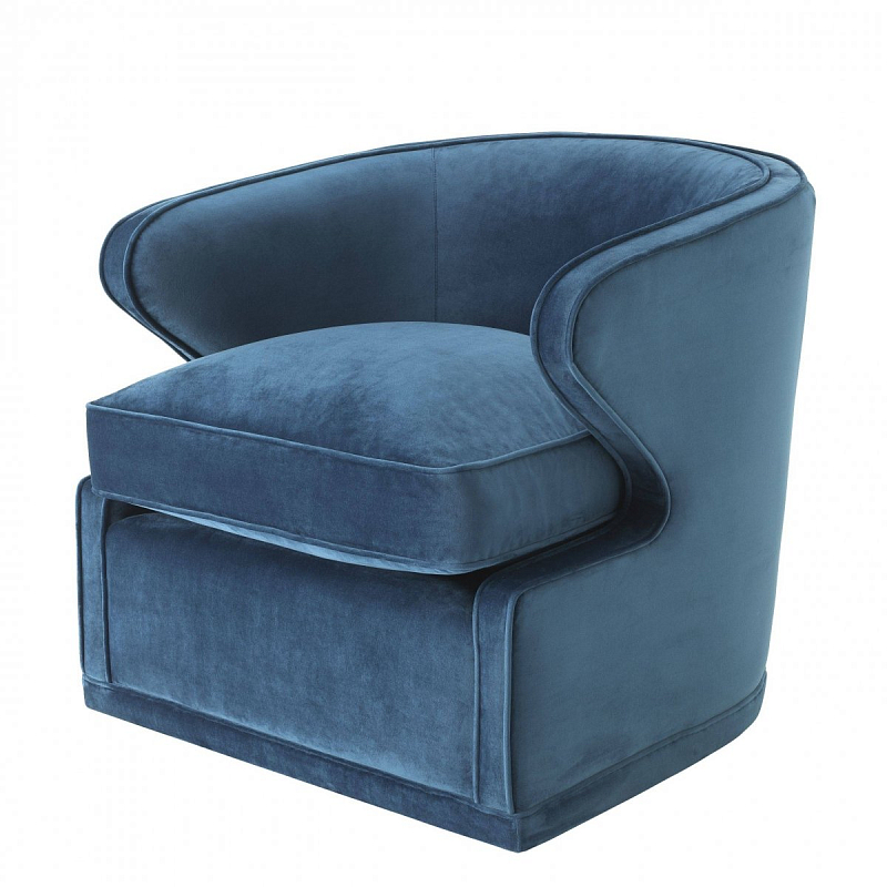 Кресло Eichholtz Chair Dorset Blue Синий в Тюмени | Loft Concept 