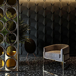 Гипсовая 3D Панель BATOID варинант исполнения - 1 | Loft Concept в Тюмени