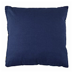 Подушка декоративная хлопковая синего цвета с абстрактным принтом Elysian Flow Azure варинант исполнения - 2 | Loft Concept в Тюмени