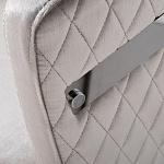 Стул серый велюровый со стеганной спинкой Focus on Convenience варинант исполнения - 2 | Loft Concept в Тюмени