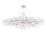 Люстра круглая подвесная с декором в виде ветвей и прозрачных подвесок из стекла в форме капель Droplet Chandelier варинант исполнения - 2 | Loft Concept в Тюмени