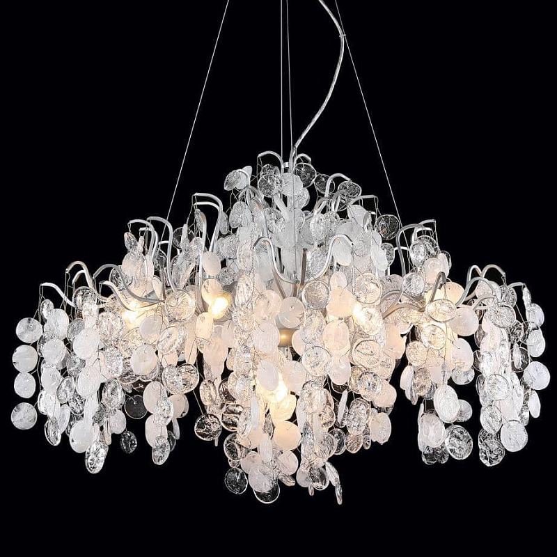 Люстра FAIRYTREE Chandelier 9 Белый Серебряный Прозрачное Стекло Люстра FAIRYTREE Chandelier 9 Белый Серебряный Прозрачное Стекло в Тюмени | Loft Concept