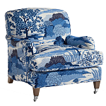 Кресло Trumann Club Chair Blue Landscape синий пейзаж варинант исполнения - 1 | Loft Concept в Тюмени