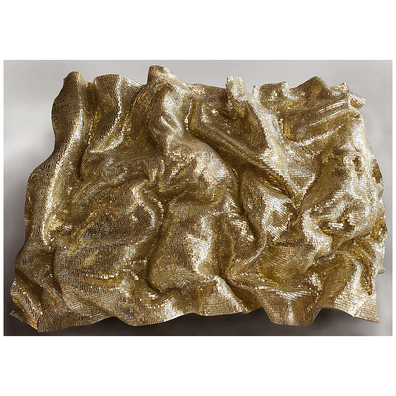 Панно «Golden Flow» Золотой в Тюмени | Loft Concept 