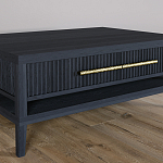 Кофейный стол Primo с двумя ящиками Черный дуб варинант исполнения - 4 | Loft Concept в Тюмени