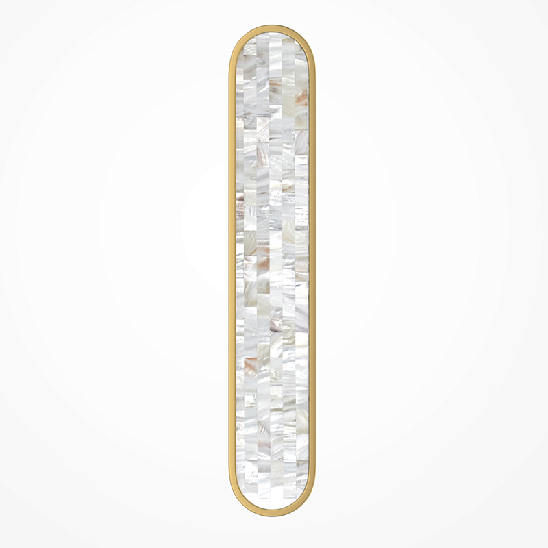 Бра перламутровый Lunaris 60 см Латунь Перламутровый в Тюмени | Loft Concept 