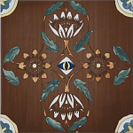 Плитка с узором Васильки 2 варинант исполнения - 1 | Loft Concept в Тюмени