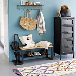 Комод узкий с 5-ю ящиками серый Silva Grey Chest of Drawers варинант исполнения - 6 | Loft Concept в Тюмени