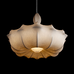 Подвесной светильник с белым фигурным абажуром и мягкими волнистыми краями Cloud Motion  варинант исполнения - 12 | Loft Concept в Тюмени