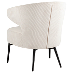 Современное мягкое кресло на металлических ножках Rakush Milk варинант исполнения - 4 | Loft Concept в Тюмени