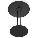 Стол журнальный круглый с бежевой столешницей из стекла Beige Marble варинант исполнения - 5 | Loft Concept в Тюмени