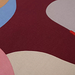 Подушка декоративная хлопковая с абстрактным принтом Elysian Flow Terra варинант исполнения - 3 | Loft Concept в Тюмени