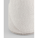 Пуф Loreen со спинкой вращающийся букле светло-серый варинант исполнения - 3 | Loft Concept в Тюмени