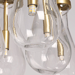 Люстра с 7-ю прозрачными плафонами из стекла в форме капли Lucid Rain  варинант исполнения - 10 | Loft Concept в Тюмени