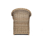 Кресло из ротанга с подушкой Nest бежево-серое варинант исполнения - 4 | Loft Concept в Тюмени