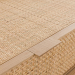 ТВ-тумба с плетеным декором Buckley Wicker TV Stand варинант исполнения - 5 | Loft Concept в Тюмени