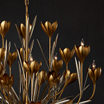 Люстра золотого цвета в виде цветков крокуса Hanging Flowers варинант исполнения - 2 | Loft Concept в Тюмени