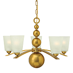 Люстра с матовыми конусными плафонами и декоративными элементами в форме шаров Hinkley варинант исполнения - 1 | Loft Concept в Тюмени