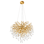 Люстра подвесная с прозрачными стеклянными подвесками в форме капель Диаметр 60 см Droplet Chandelier варинант исполнения - 4 | Loft Concept в Тюмени