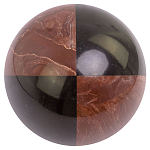 Шар декоративный из натуральных камней Лемезит и Змеевик Черный Natural Stone Spheres варинант исполнения - 2 | Loft Concept в Тюмени