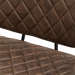 Стул с темно-коричневой обивкой из экокожи Benderson варинант исполнения - 8 | Loft Concept в Тюмени