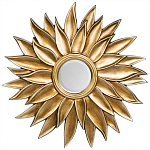 Зеркало-солнце с золотыми с лучами Rays of Peace варинант исполнения - 1 | Loft Concept в Тюмени