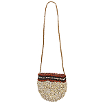 Декоративный аксессуар сумка из ракушек Aboriginal Bag Beige Red варинант исполнения - 1 | Loft Concept в Тюмени