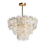 Люстра многоярусная с объемными прозрачными цветами Hanging Flowers варинант исполнения - 2 | Loft Concept в Тюмени