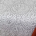 Постельное белье серого цвета с рисунком 200х220 см Blossom Essence варинант исполнения - 4 | Loft Concept в Тюмени