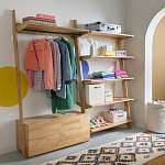 Корзина для белья из ткани букле Boucle Organizers Round варинант исполнения - 4 | Loft Concept в Тюмени