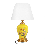 Настольная лампа желтая с изображением птиц Slip Away варинант исполнения - 1 | Loft Concept в Тюмени