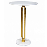 Кофейный столик с белой мраморной столешницей Clipper варинант исполнения - 1 | Loft Concept в Тюмени