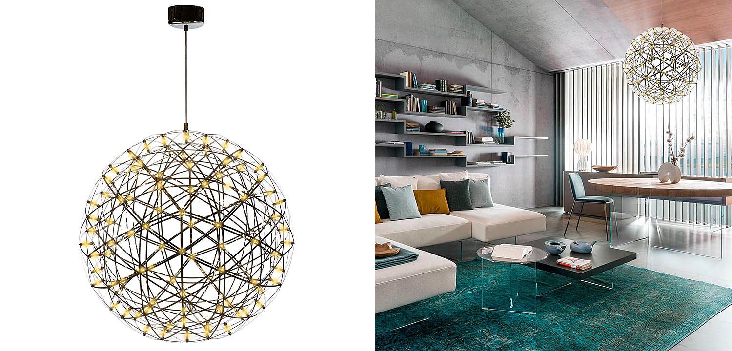 Люстра Moooi 3D Sphere Yellow lamp L Люстра Moooi 3D Sphere Yellow lamp L - Loft-Concept в Тюмени