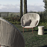 Дизайнерское уличное кресло с веревочной спинкой PETALO Armchair варинант исполнения - 3 | Loft Concept в Тюмени