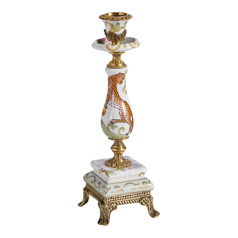 Подсвечник с растительным и животным дизайном Centennial Garden Мульти Бронза в Тюмени | Loft Concept 