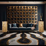 Торшер прямоугольный из натурального камня Calcite Geometry варинант исполнения - 11 | Loft Concept в Тюмени