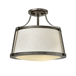Потолочный светильник со светлым текстильным абажуром Hinkley варинант исполнения - 1 | Loft Concept в Тюмени