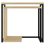 Комплект из 2-х приставных столов прямоугольной формы из дерева ZIGOSH OAK варинант исполнения - 1 | Loft Concept в Тюмени