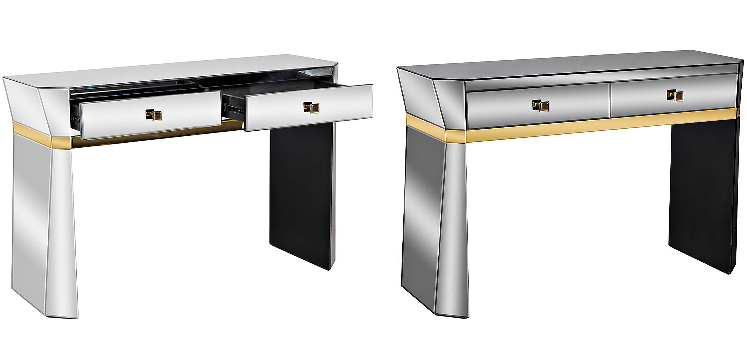 Консоль зеркальная Emiliano Mirrored Console Консоль зеркальная Emiliano Mirrored Console - Loft-Concept в Тюмени