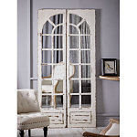 Зеркало-окно с эффектом старения в венецианском стиле Venetian White Mirror варинант исполнения - 5 | Loft Concept в Тюмени