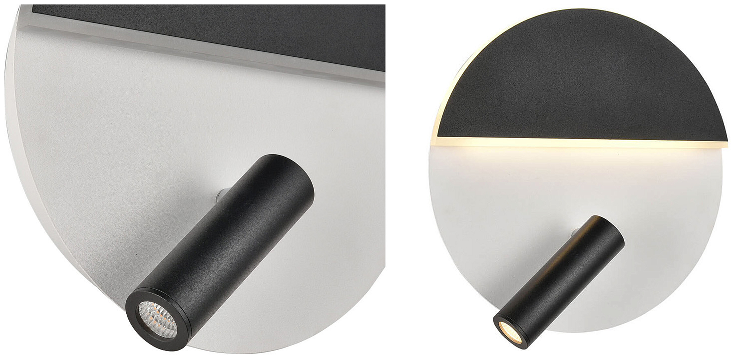 Бра Shon White Black Wall Lamp Бра Shon White Black Wall Lamp - Loft-Concept в Тюмени