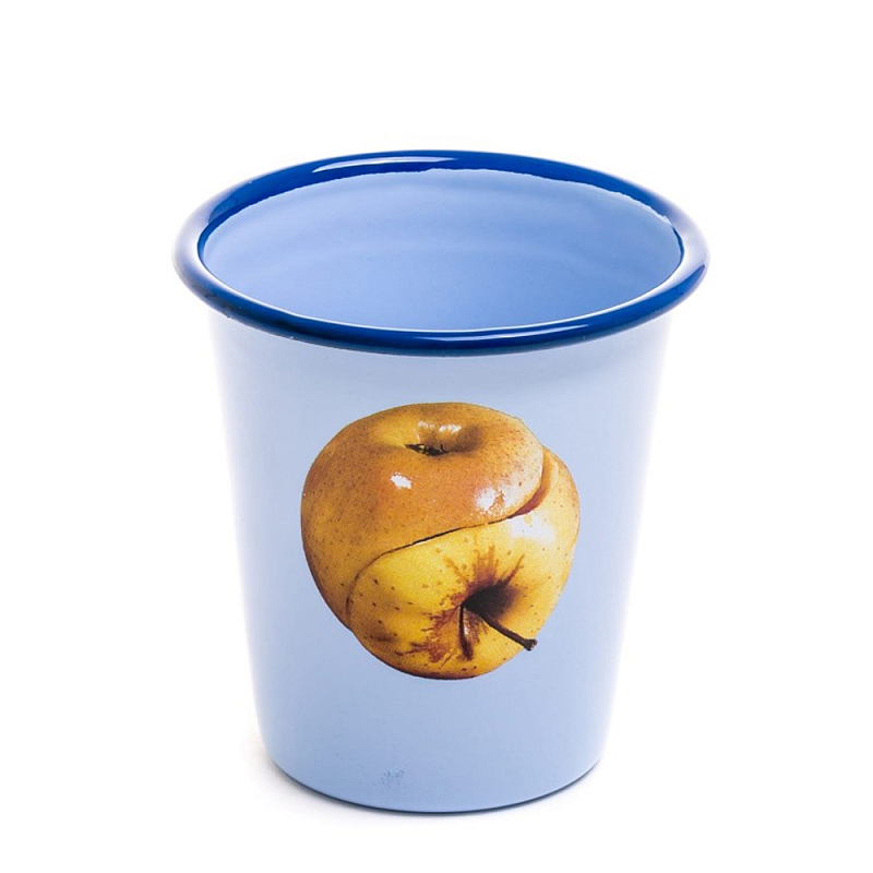 Стакан Seletti Enamel Apple Голубой Бежевый Стакан Seletti Enamel Apple Голубой Бежевый в Тюмени | Loft Concept