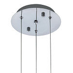 Подвесной светильник хром Trio Odile Acrylic Tube Hanging Lamp Chrome варинант исполнения - 3 | Loft Concept в Тюмени