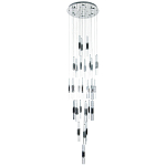 Люстра с прямоугольными плафонами из хрусталя Esme Rectangular Crystal Chrome Chandelier варинант исполнения - 1 | Loft Concept в Тюмени