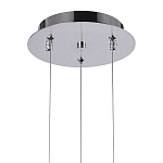 Подвесной светильник Metal Acrylic Tube Trio Chrome Hanging Lamp варинант исполнения - 3 | Loft Concept в Тюмени