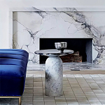 Дизайнерский журнальный стол с чёрной круглой столешницей Visanyp варинант исполнения - 1 | Loft Concept в Тюмени