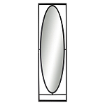 Зеркало овальное в металлической оправе в стиле лофт Urban Style Space варинант исполнения - 1 | Loft Concept в Тюмени