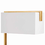 Торшер с прямоугольным абажуром на золотом металлическом каркасе Rectangular Plane  варинант исполнения - 2 | Loft Concept в Тюмени